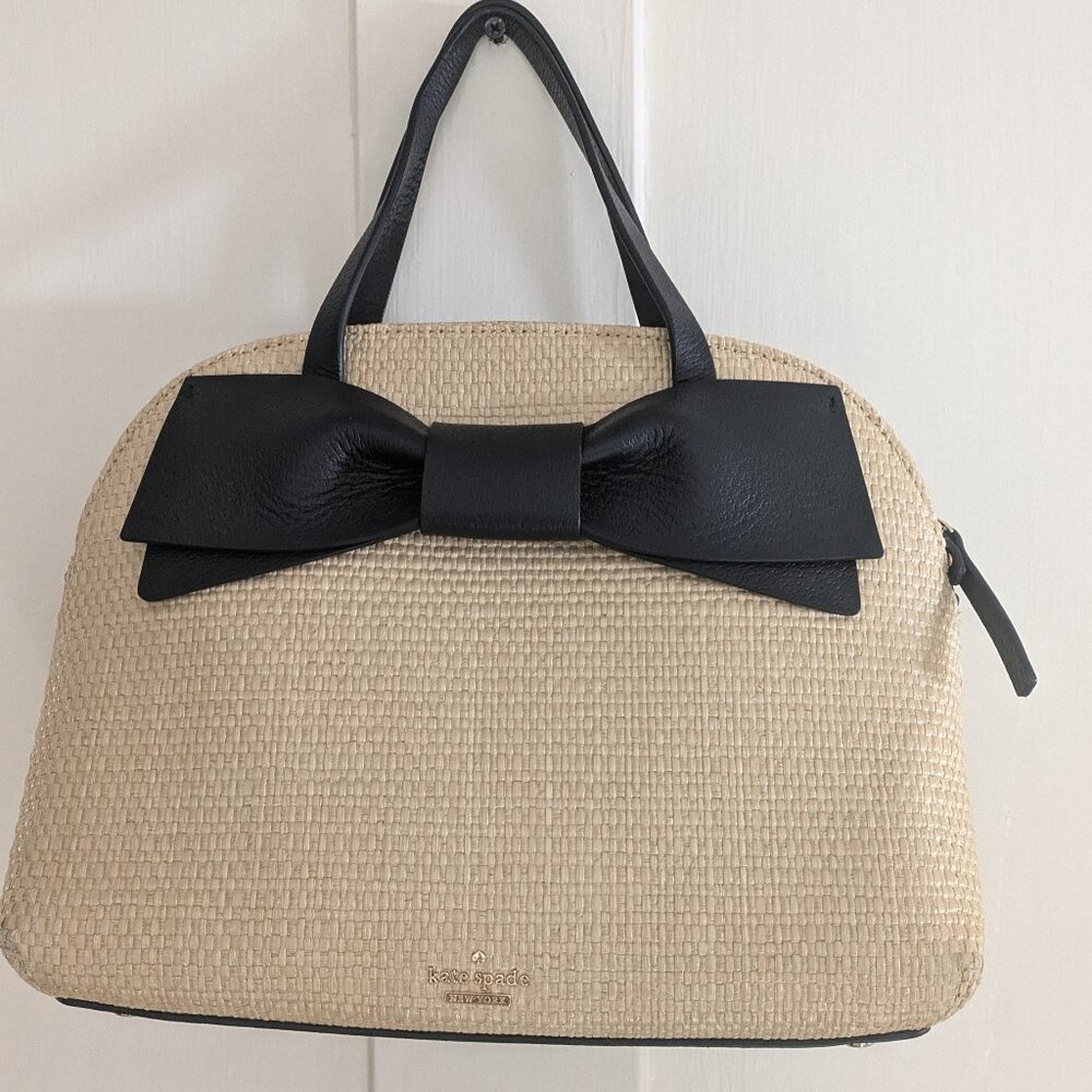 Kate Spade Raffia Bow Purse